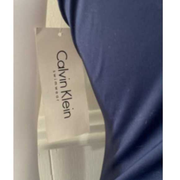 **Calvin Klein** Swimwear One-Piece Swimsuit Navy 8 - Picture 3 of 5